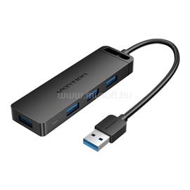 VENTION USB 3.0 4-Portos, táppal 1m, hub (fekete) CHLBF small