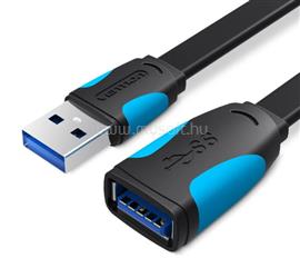 VENTION USB 3.0 hosszabbító, lapos 1m, kábel (fekete) VAS-A13-B100 small