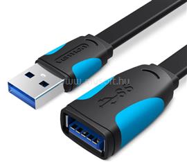VENTION USB 3.0 hosszabbító, lapos 3m, kábel (fekete) VAS-A13-B300 small