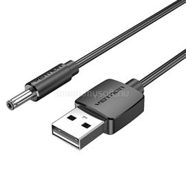 VENTION USB-A -> 3.5mm jack/M, 0,5m 5V, DC power kábel (fekete) CEXBD small