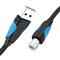 VENTION USB-A 2.0 -> USB-B 2.0 (fekete), 8m, kábel VAS-A16-B800 small