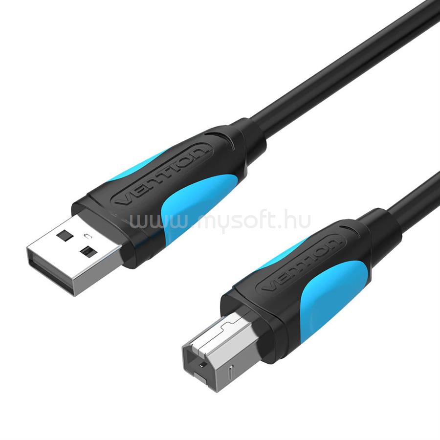 VENTION USB-A 2.0 -> USB-B 2.0 1,5m, kábel (fekete)