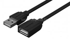 VENTION USB-A 2.0/M -> USB-A 2.0/F hosszabbító,PVC 0,5m, kábel (fekete) VAS-A44-B050 small