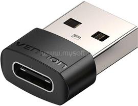 VENTION USB-A 2.0/M -> USB-C/F PVC, adapter (fekete) CDWB0 small