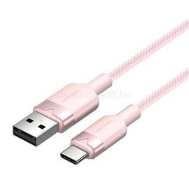 VENTION USB-A 2.0/M -> USB-C/M, 1m,(rózsaszín,3A), kábel CTNPF small