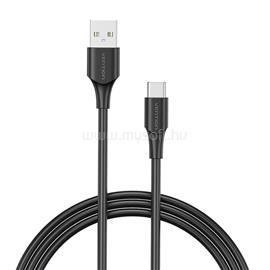 VENTION USB-A 2.0/M -> USB-C/M, 1m 3A kábel (fekete) CTHBF small