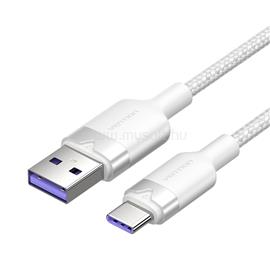 VENTION USB-A 2.0/M -> USB-C/M, 2m,(fehér,6A), kábel CTOWH small
