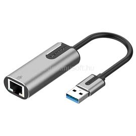 VENTION USB-A 3.0 -> RJ45 Gigabit Ethernet 0,15m adapter (szürke) CEWHB small