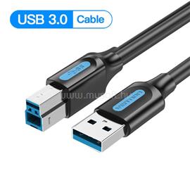 VENTION USB-A 3.0 -> USB-B 3.0 PVC type nyomtatókábel 1,5m (fekete) COOBG small