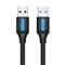 VENTION USB-A 3.0 kábel 0,5m (fekete) CONBD small