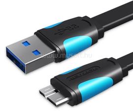VENTION USB-A 3.0/M -> Micro USB-B lapos 1m, kábel (fekete) VAS-A12-B100 small