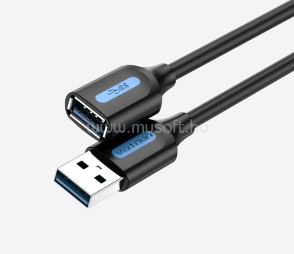 VENTION USB-A 3.0/M -> USB-A 3.0/F hosszabbító PVC 0,5m kábel