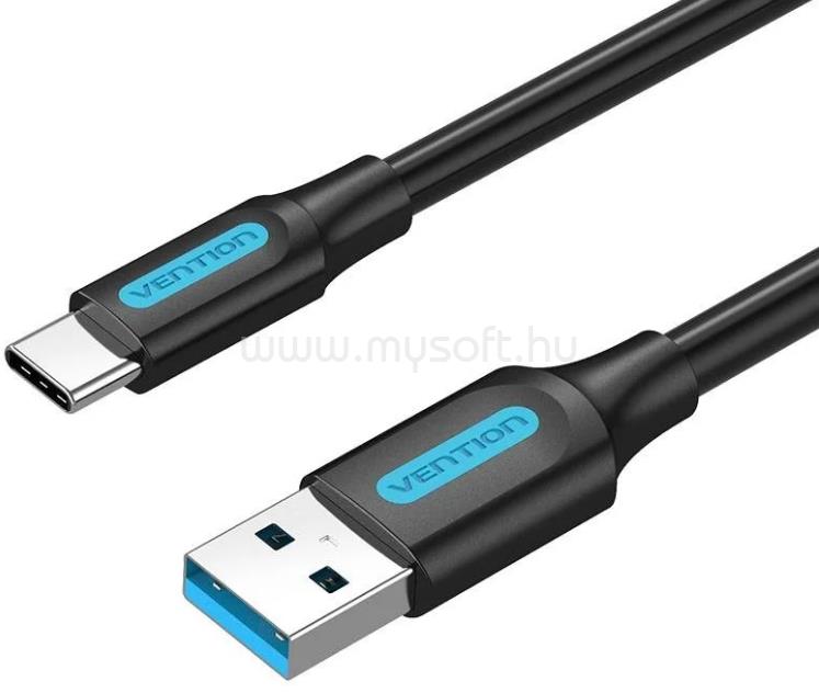 VENTION USB-A 3.0/M -> USB-C/M kábel PVC 2m kábel (fekete)
