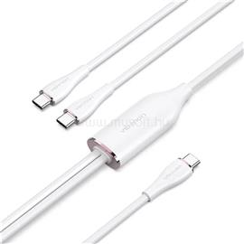 VENTION USB-C 2.0/M -> 2*USB-C/M 5A,szilikon 1,5m kábel (fehér) CTMWG small