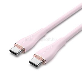 VENTION USB-C 2.0/M -> 2*USB-C/M 5A,szilikon 1,5m kábel (rózsaszín) CTMPG small