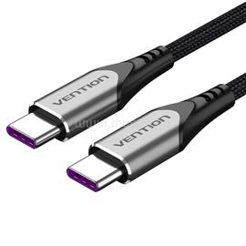 VENTION USB-C 2.0/M -> USB-C 2.0/M, (5A,szürke), 2m, kábel TAEHH small