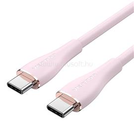 VENTION USB-C 2.0/M -> USB-C 2.0/M 5A szilikon 1,5m kábel (rózsaszín) TAWPG small