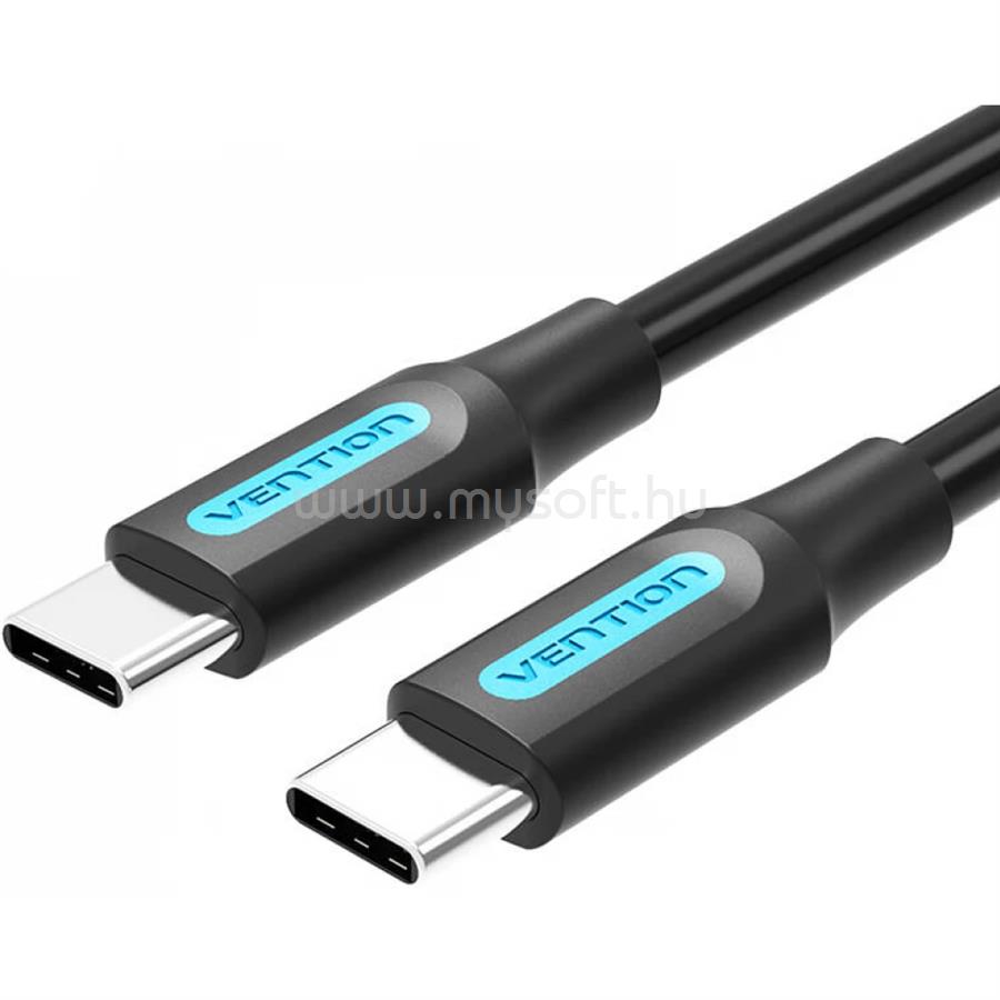VENTION USB-C 2.0/M 1m, PVC kábel (fekete) 