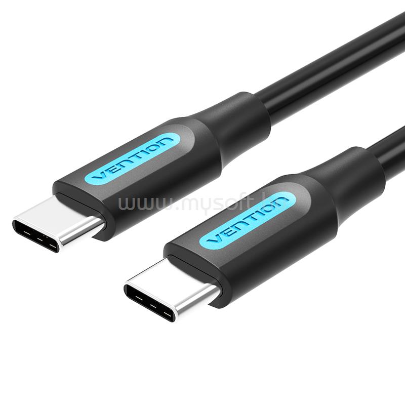 VENTION USB-C 2.0/M, 1,5m, (fekete,PVC), kábel