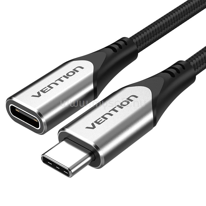 VENTION USB-C 3.1/M -> USB-C 3.1/F, 1m, (hosszabbító,szövet), kábel