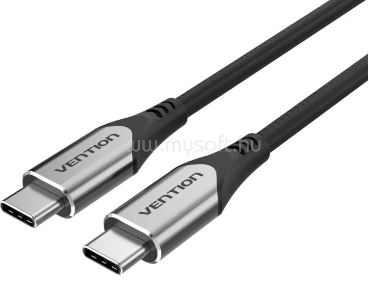 VENTION USB-C 3.1/M -> USB-C 3.1/M szövet 0,5m kábel (szürke)
