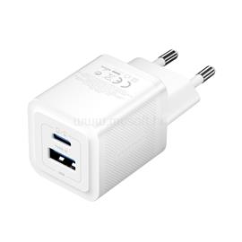 VENTION USB-C+A (30W/30W, 2-portos, fehér, GaN), töltő FEQW0-EU small