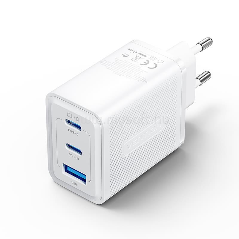 VENTION USB-C+A 30W/30W, 2-portos, GaN  töltő (fekete)