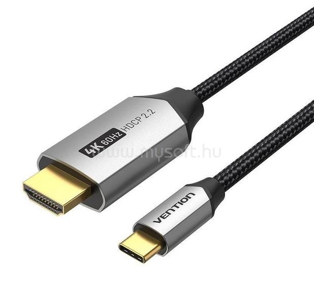 VENTION USB-C/M ->HDMI/M 4K alu 1,5m kábel