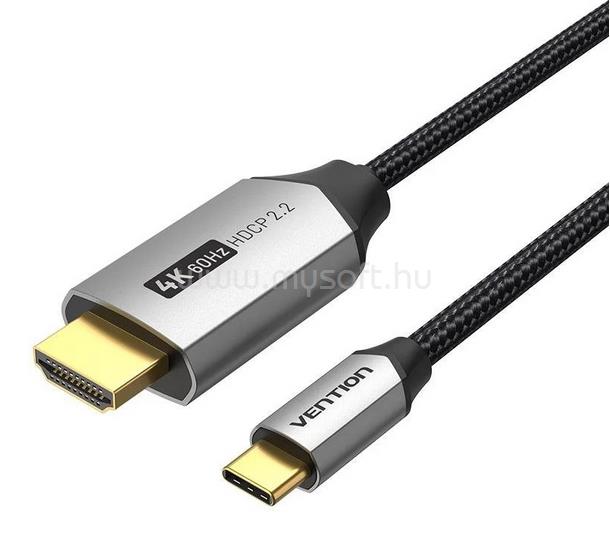 VENTION USB-C/M ->HDMI/M 4K alu 1m kábel