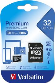 VERBATIM 32 GB Class 10/UHS-I (U1) microSDHC with adapter VERBATIM_44083 small