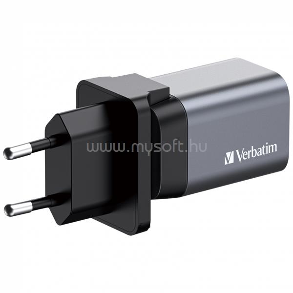 VERBATIM 32200 GNC-35 GaN Charger 35W USB Type-A + Type-C hálózati töltő adapter