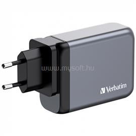 VERBATIM 32202 GNC-100 GaN Charger 100W USB Type-A + 3xType-C hálózati töltő adapter VERBATIM_32202 small