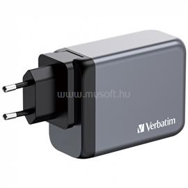 VERBATIM 32204 GNC-200 GaN Charger 200W USB Type-A + 3xType-C hálózati töltő adapter VERBATIM_32204 small