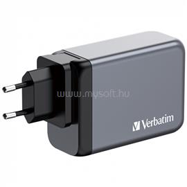 VERBATIM 32205 GNC-240 GaN Charger 240W USB Type-A + 3xType-C hálózati töltő adapter VERBATIM_32205 small