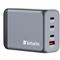 VERBATIM 32205 GNC-240 GaN Charger 240W USB Type-A + 3xType-C hálózati töltő adapter VERBATIM_32205 small