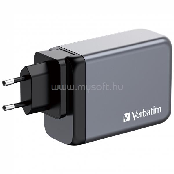 VERBATIM 32205 GNC-240 GaN Charger 240W USB Type-A + 3xType-C hálózati töltő adapter