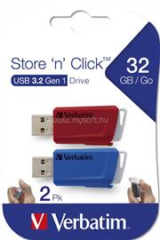 VERBATIM 32GB Store n Click USB 3.2 Blue/Red (2pack) VERBATIM_49308 small