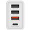 VERBATIM 49701 CHR-30EU2 USB 30W 1xUSB-C PD 20W/1xUSB-A QC 3.0/2xUSB-A 10W hálózati töltő (fehér) VERBATIM_49701 small