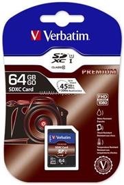 VERBATIM 64GB SDXC UHS-I Premium memóriakártya (44024) VERBATIM_44024 small