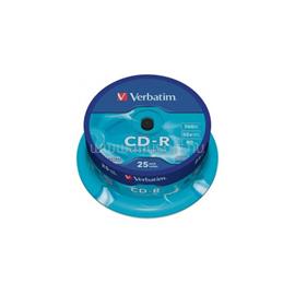 VERBATIM CDV7052B25DL  CD-R DataLife cake box CD lemez 25db/csomag VERBATIM_CDV7052B25DL small