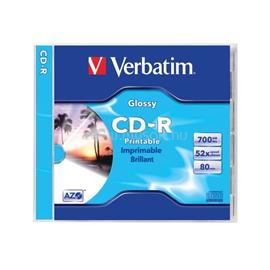 VERBATIM CDV7052N CD 700 MB 52x nyomtatható normál tok VERBATIM_CDV7052N small