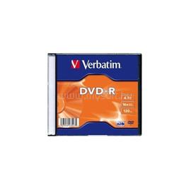 VERBATIM DVD-R 4.7GB 16X AZO vékony tokban VERBATIM_43547 small