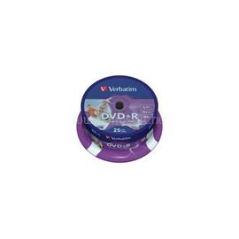 VERBATIM DVDV-16B25PP  DVD-R cake box  nyomtatható DVD lemez 25db/csomag VERBATIM_43538 small