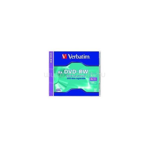VERBATIM DVDVU+4 DVD+RW normál tokos DVD lemez