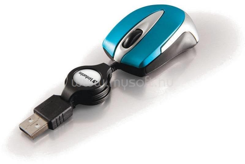 VERBATIM GO MINI OPTICAL TRAVEL MOUSE CARIBBEAN