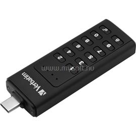 VERBATIM KEYPAD SECURE USB 3.1 USB-C 128GB pendrive VERBATIM_49432 small