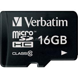 VERBATIM MICRO SDHC CARD 16GB CLASS10 READ 10MB/S WRITE 10MB/S VERBATIM_44010 small