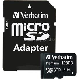 VERBATIM MICRO SDXC PREMIUM UHS-I 128GB INCL ADAPTER R: 90MB/S W: 10MB/S VERBATIM_44085 small