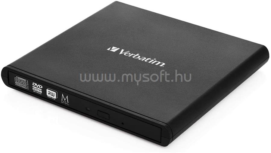 VERBATIM MOBILE DVD REWRITER USB 2.0 BLACK WITHOUT SOFTWARE