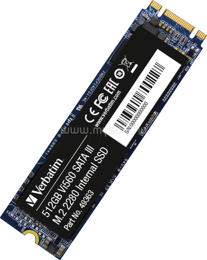 VERBATIM SSD 512GB M.2 2280 SATA VI560 S3